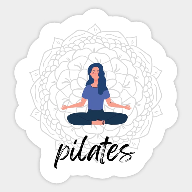 Pilates is my joy, Keep Calm & Pilates T-shirt Coffee Mug Apparel Hoodie Sticker Gift Sticker by FashnDesign